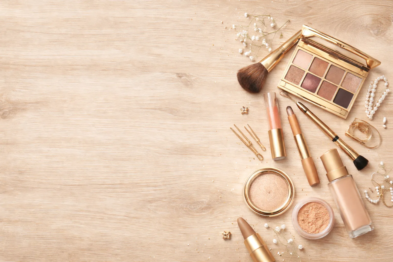 Elegant makeup atmosphere